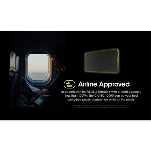 Nitecore CARBO 10000 ultra lengvas išorinis akumuliatorius (Power Bank)