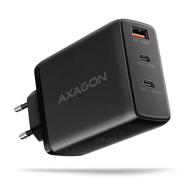 Сетевое зарядное устройство Axagon ACU-DPQ100, 100W (PD 3.0 / QC 4+, 3 порта)