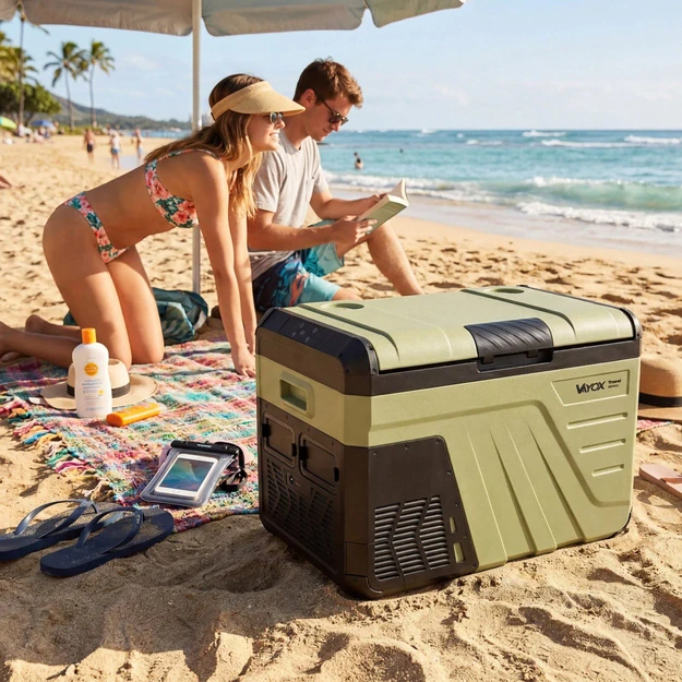 Kelioninis šaldytuvas 37L DC 12/24V AC 220-240V, vienos kameros, „Travel series VA-T37“, Vayox