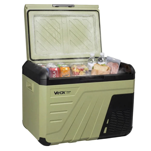 Kelioninis šaldytuvas 37L DC 12/24V AC 220-240V, vienos kameros, „Travel series VA-T37“, Vayox