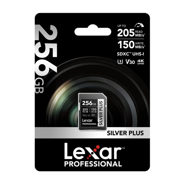 Lexar Professional SILVER PLUS SDXC 256GB memory card