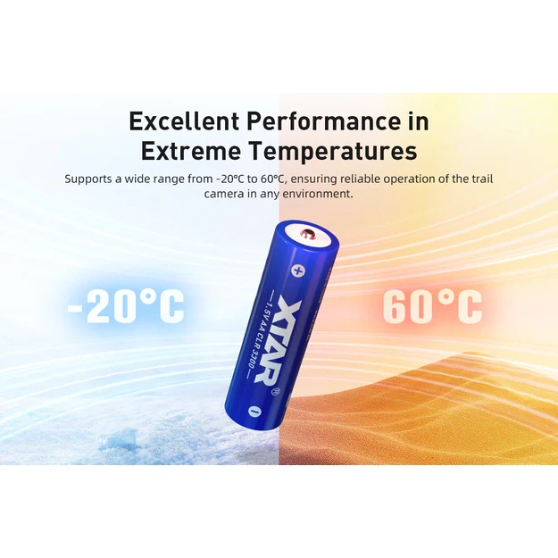 XTAR 1.5V AA CLR 3300 ličio jonų akumuliatorius, 2000mAh, 4vnt