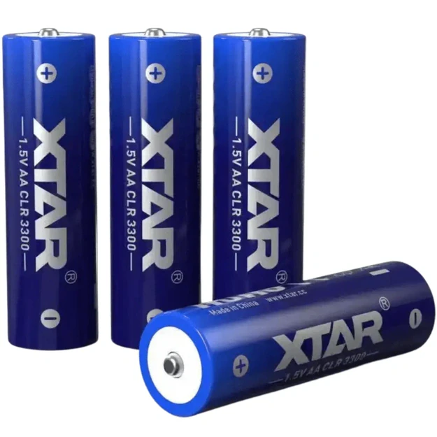 XTAR 1.5V AA CLR 3300 ličio jonų akumuliatorius, 2000mAh, 4vnt