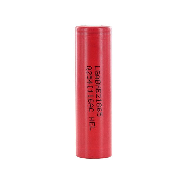 LG ICR18650-HE2 2500mAh - 20A baterija, be apsaugos