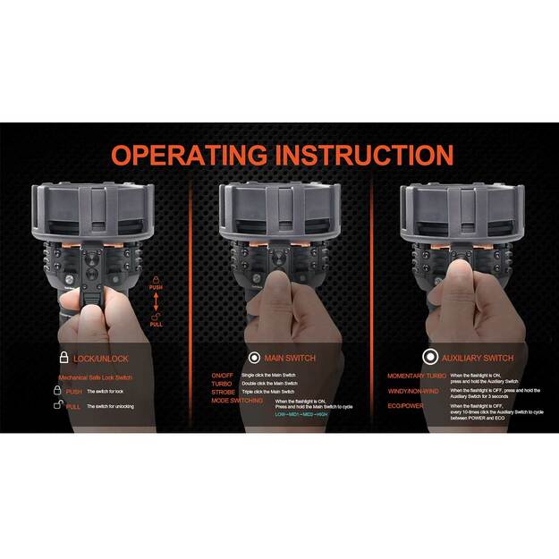 Acebeam X75 CREE XHP70.2 HI - 80000lm prožektorius