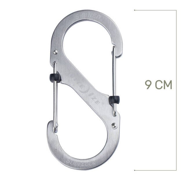 Карабин Nite Ize S-Biner Slidelock 4 СЕРЫЙ LSB4-11-R3