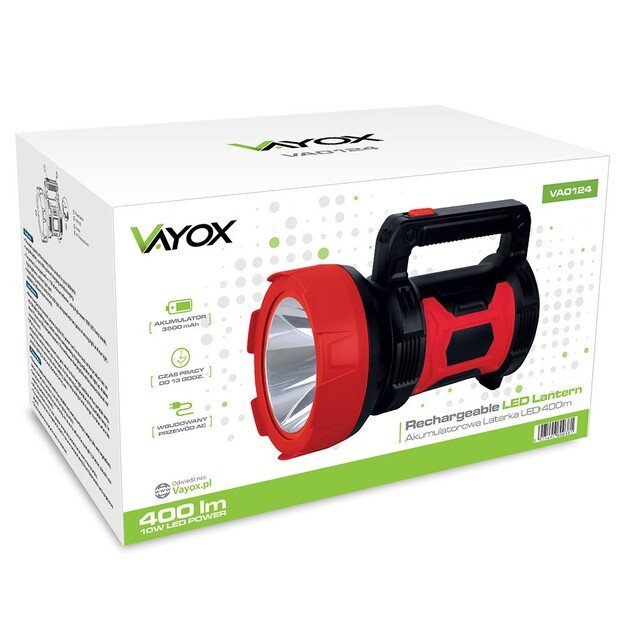 Vayox VA0124 Įkraunamas prožektorius 10W 400lm