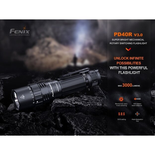 Fenix PD40R V3.0 LED žibintuvėlis