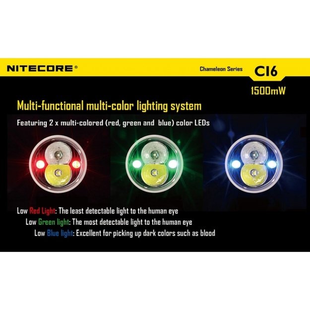 Nitecore CI6 Chameleon žibintuvėlis