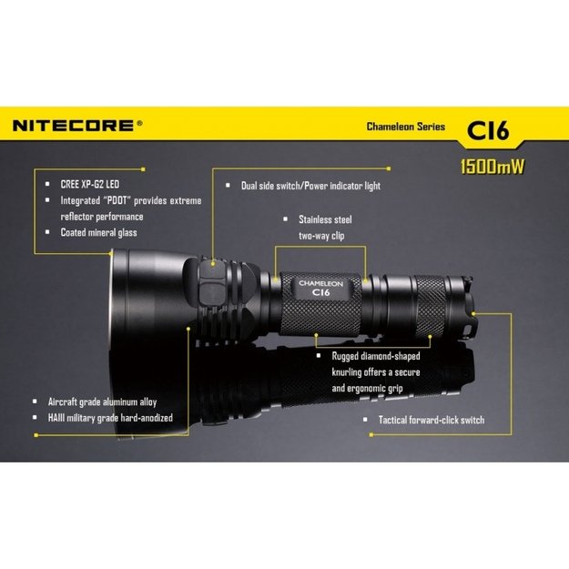 Nitecore CI6 Chameleon žibintuvėlis