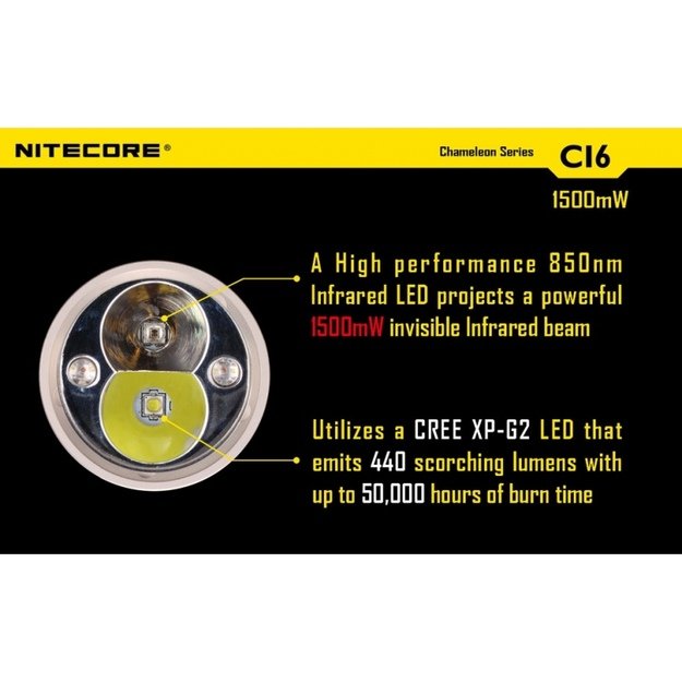 Nitecore CI6 Chameleon žibintuvėlis