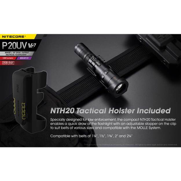 Nitecore P20UV V2.0 žibintuvėlis