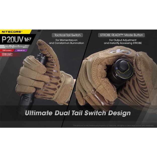 Nitecore P20UV V2.0 žibintuvėlis