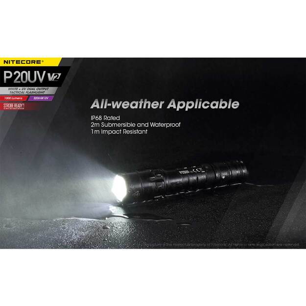 Nitecore P20UV V2.0 žibintuvėlis