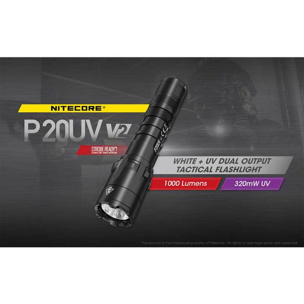 Nitecore P20UV V2.0 žibintuvėlis