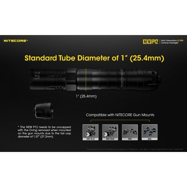 Nitecore NEW P12 žibintuvėlis