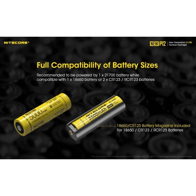 Nitecore NEW P12 žibintuvėlis