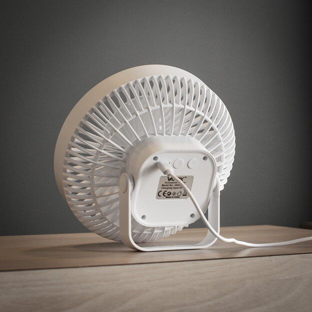 Vayox Настольный перезаряжаемый вентилятор с подсветкой 6xSMD VA0337W Белый