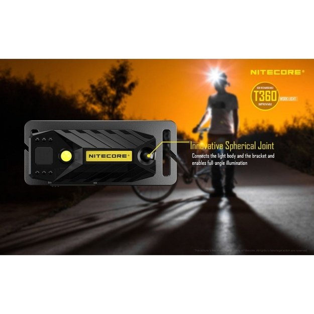 Nitecore T360 galvos žibintuvėlis