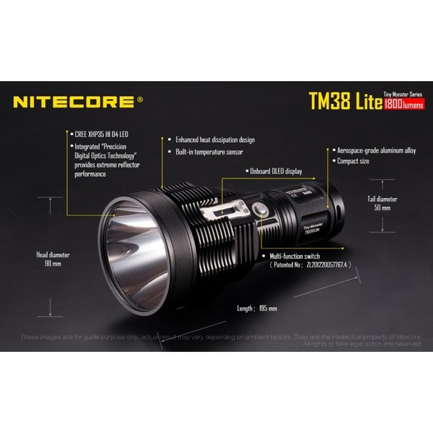 Nitecore TM38 Lite žibintuvėlis