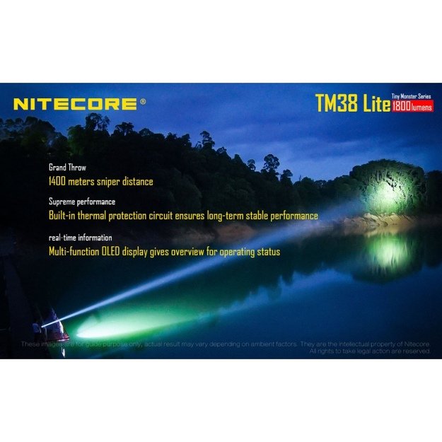 Nitecore TM38 Lite žibintuvėlis