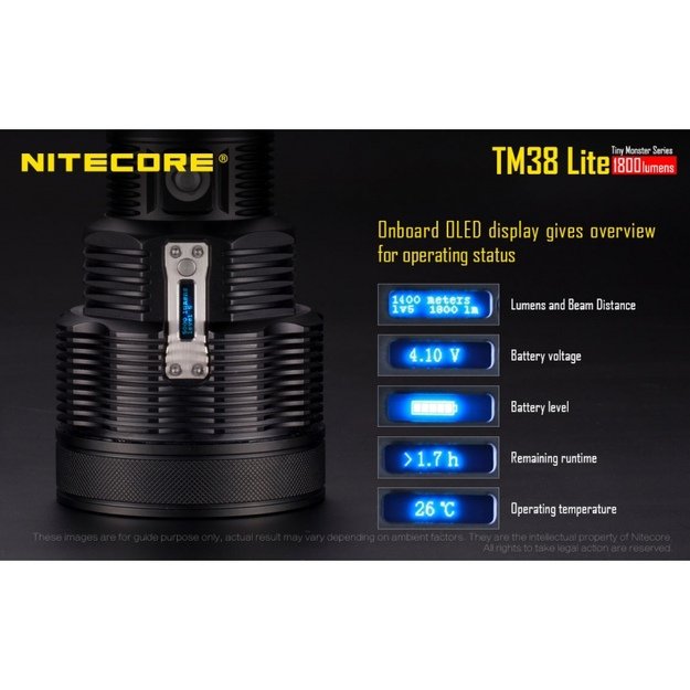 Nitecore TM38 Lite žibintuvėlis