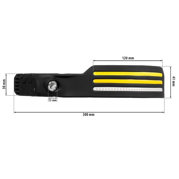 Vayox žibintuvėlis ant galvos 3x COB + XPE LED VA0130