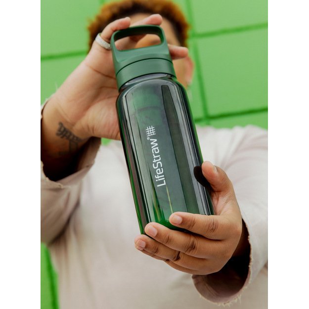 LifeStraw Go 2.2 kelioninė gertuvė su filtru 650 ml. Terrace Green LGV422GRWW