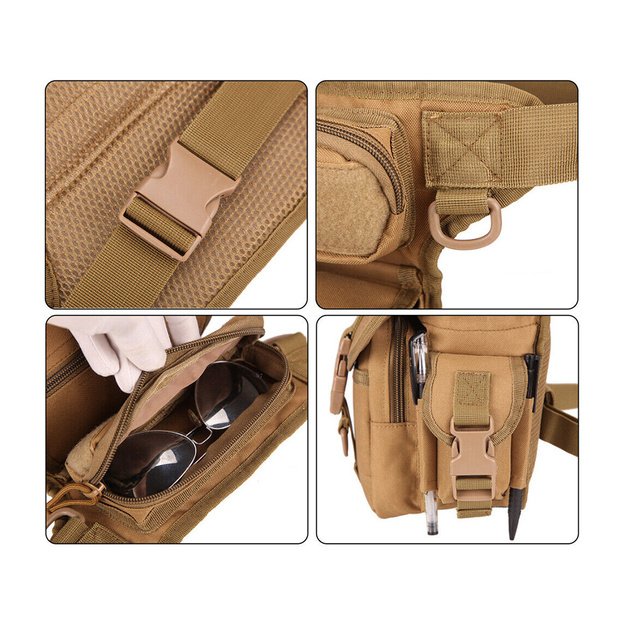 Taktinis krepšys ant kojos Camo