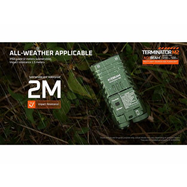 AceBeam Terminator M2 žibintuvėlis 2000lm