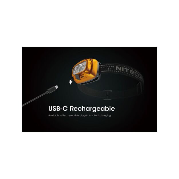 Nitecore NU31 žibintuvėlis ant galvos, 550 liumenai
