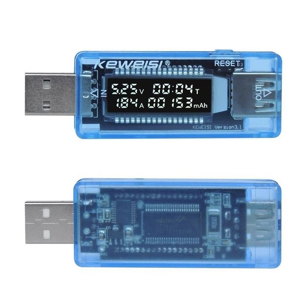 Keweisi USB testeris 4-20V