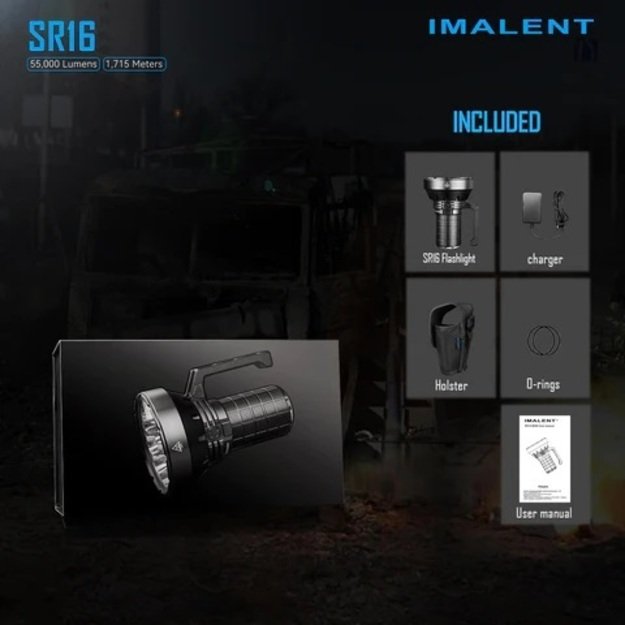 Imalent SR16 55000lm фонарь