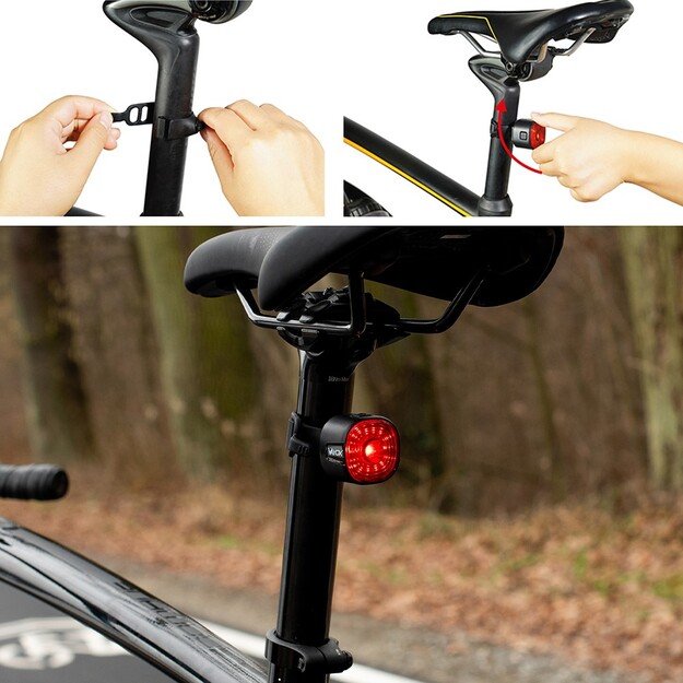 Vayox Задний велосипедный фонарь USB-C 250mAh VA0156