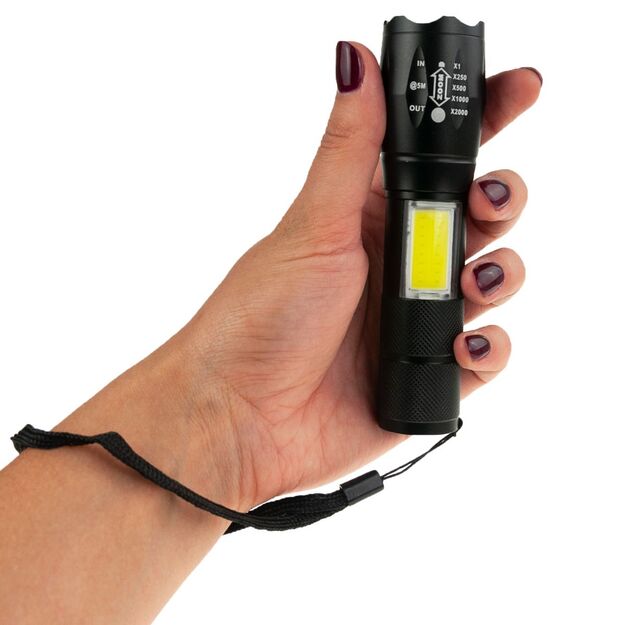 Фонарик светодиодный ZOOM USB XPE COB