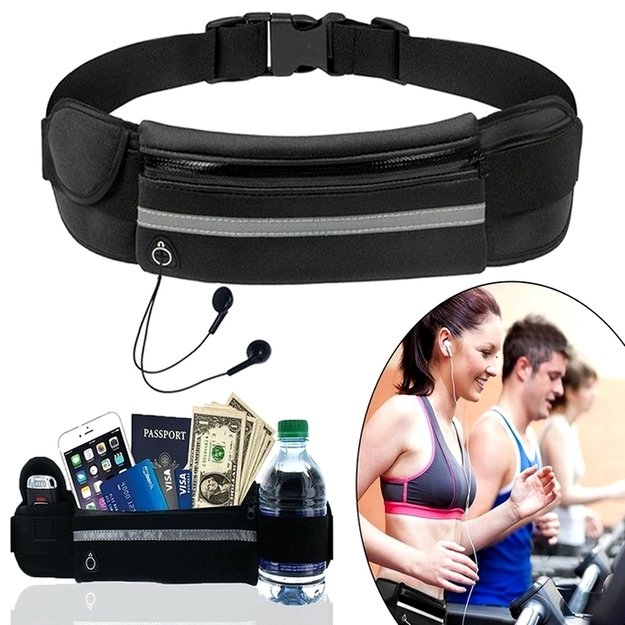 Налобный/наручный фонарик Entac 5 Вт с поясной сумкой