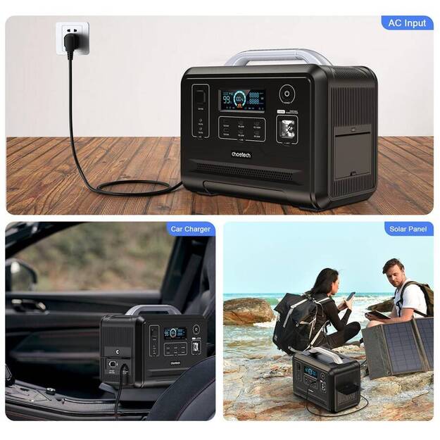 Портативная электростанция Choetech LiFePO4 960Wh 1200W черная (BS005)