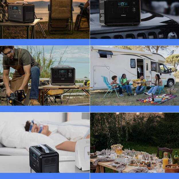 Портативная электростанция Choetech LiFePO4 960Wh 1200W черная (BS005)