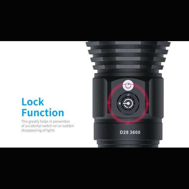 Комплект светодиодного подводного фонаря Xtar D28 3600 с аккумуляторами и зарядным устройством