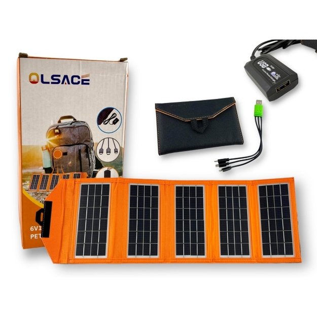 Nešiojama saulės baterija 6W