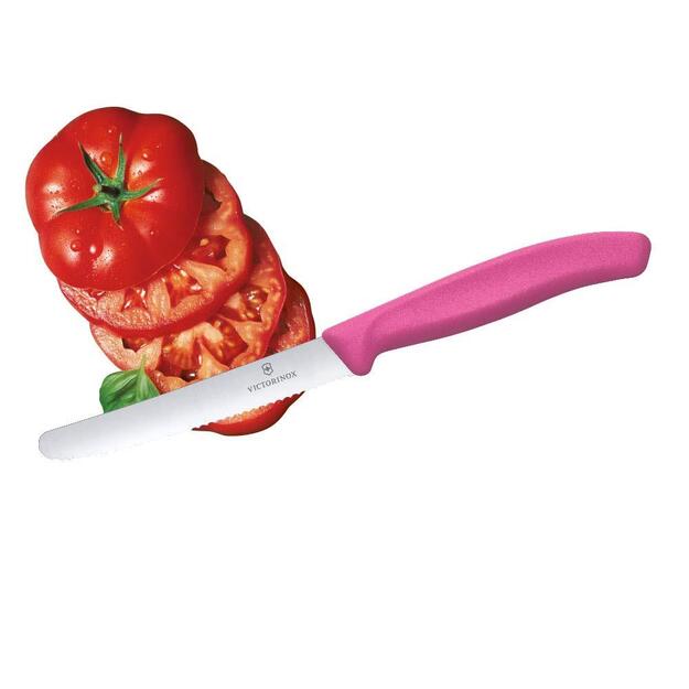 Victorinox Swiss Classic pomidorų ir stalo peilis 11 cm Rožinis 6.7836.L115