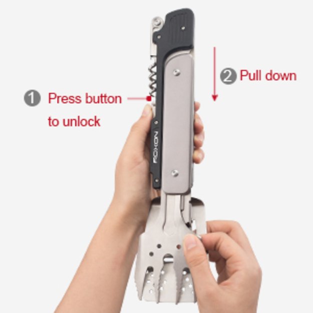 Roxon 6in1 sulankstomas virtuvės reikmenų rinkinys S601