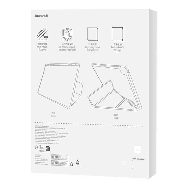 Apsauginis dėklas Baseus Minimalist, skirtas iPad Pro (2018/2020/2021/2022) 11 colių (juodas)