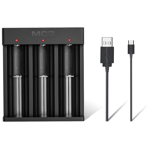 XTAR MC3 ličio baterijų pakrovėjas