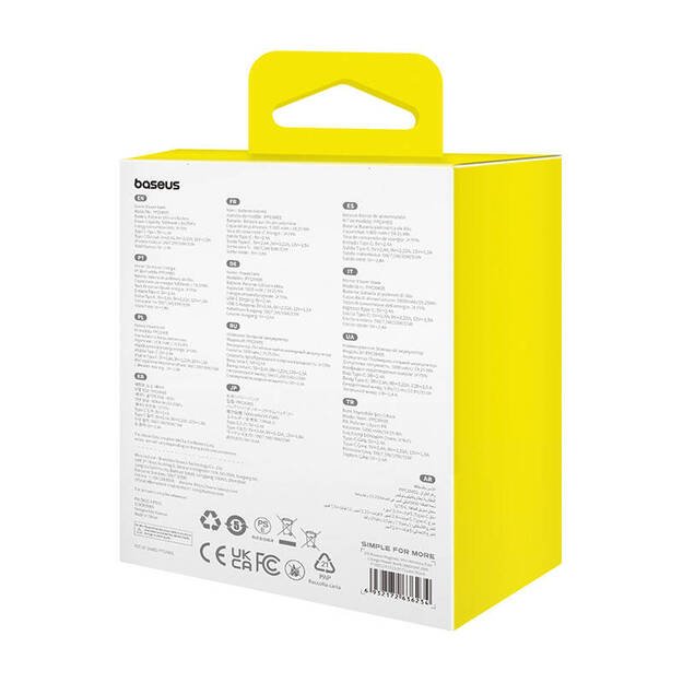 Magnetic Mini Powerbank Baseus 5000mAh, USB-C 20W (blue)