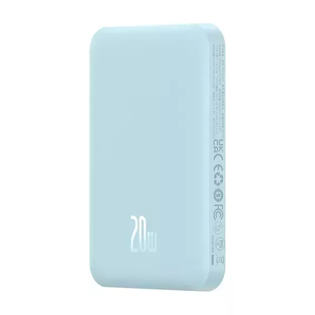 Magnetic Mini Powerbank Baseus 5000mAh, USB-C 20W (blue)