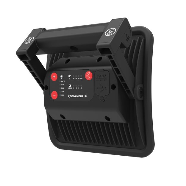 Pakraunamas žibintas COB LED 1500lm su magnetu