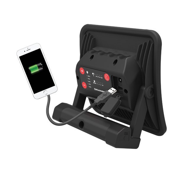 Pakraunamas žibintas COB LED 1500lm su magnetu