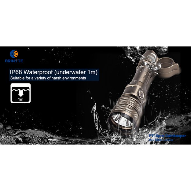 Brinyte PT18pro Oathkeeper Desert Tan žibintuvėlis