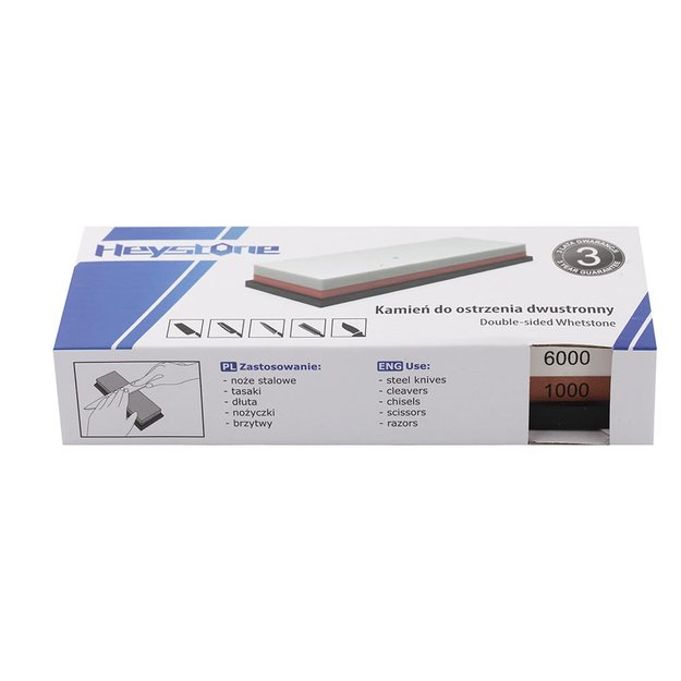Heystone H6010 dvipusis peilių galandinimo akmuo 1000/6000
